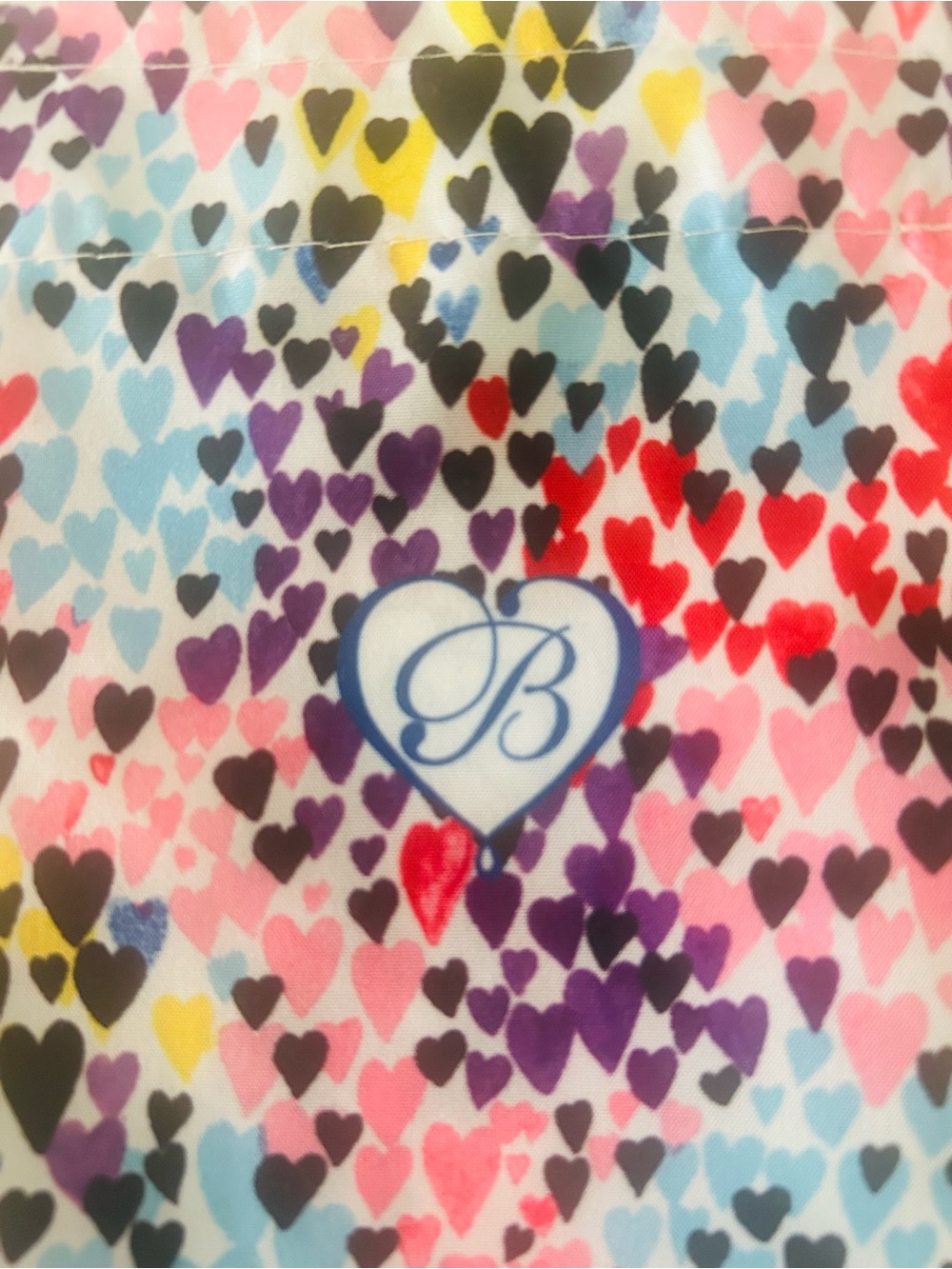 Brighton Multicolor Heart Print Drawstring Pouch - Picture 6 of 6